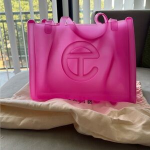 Telfar x Melissa pink bag